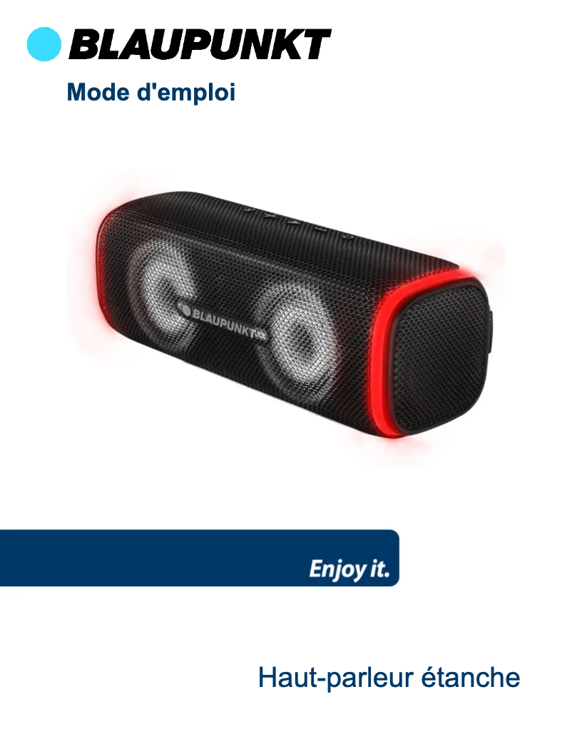 Página 1 del manual Manual de usuario Blaupunkt BLP3920