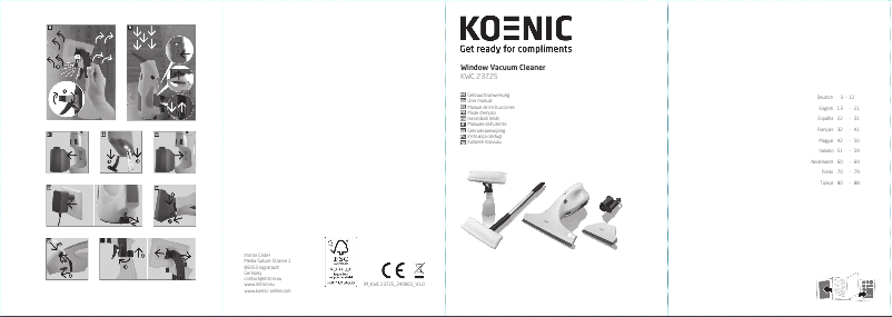 Page n°1 - Manuel utilisateur Koenic KWC 23725