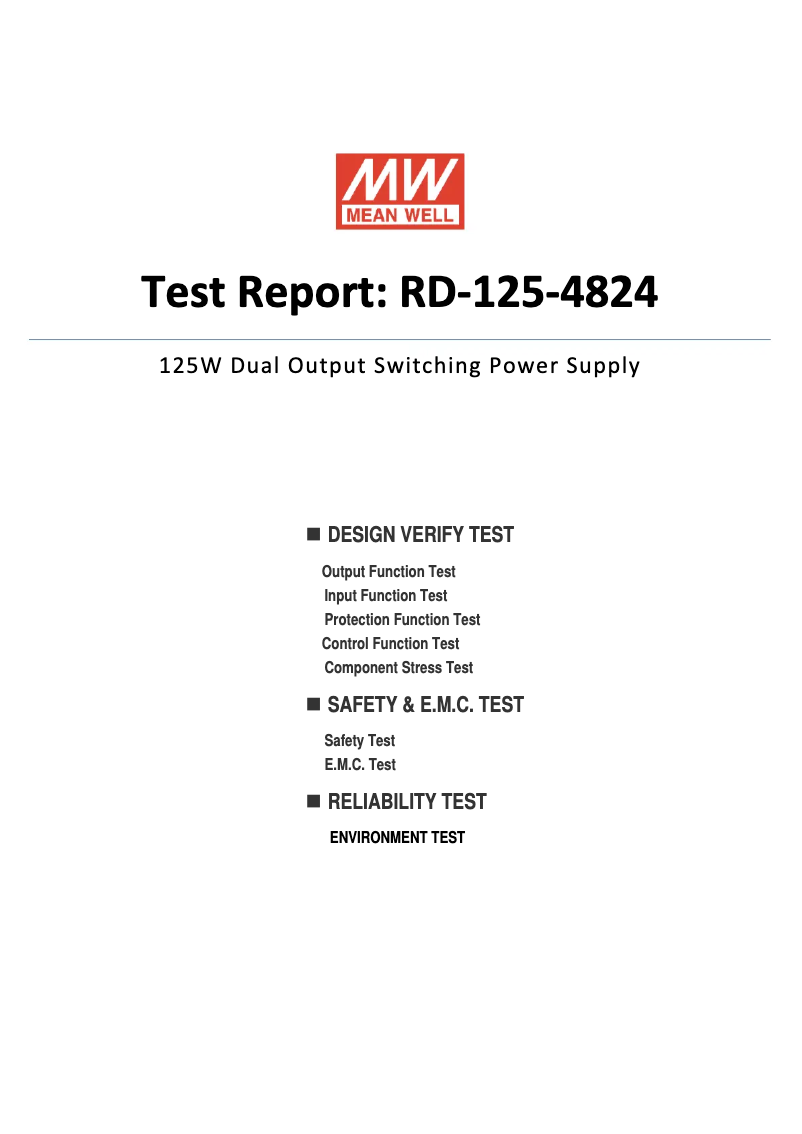Imagen de la primera página del manual del dispositivo RD-125-4824