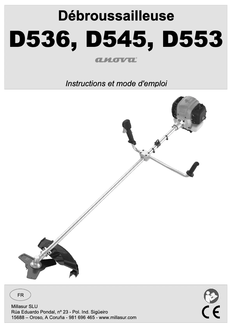 Page n°1 - Manuel utilisateur Anova D545