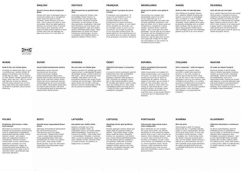 Page 1 de la notice Mode d'emploi Ikea BJÖRNÖYA