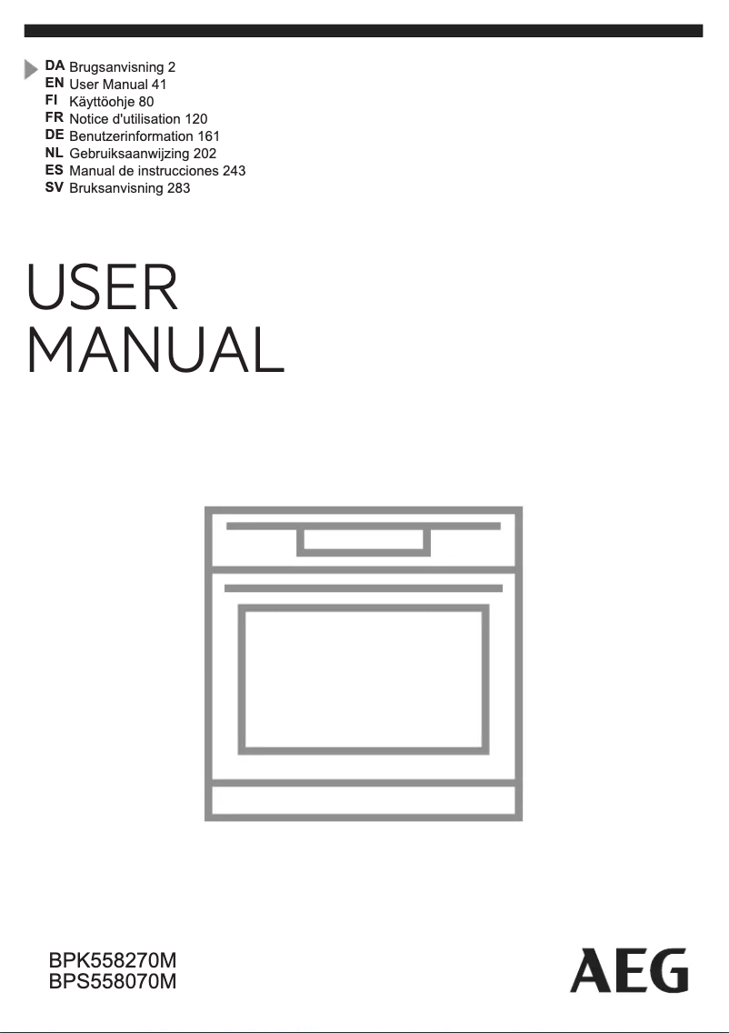 Image de la première page du manuel de l'appareil BPK558270M