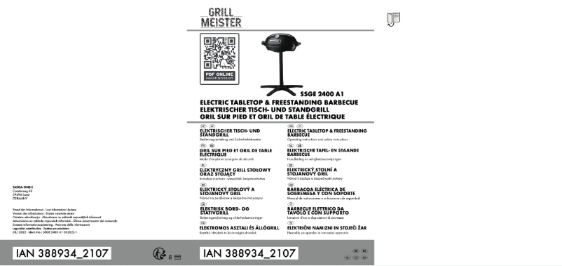 Page n°1 - Manuel utilisateur Grillmeister SSGE 2400 A1