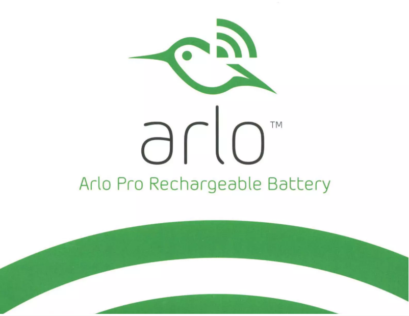 Image de la première page du manuel de l'appareil Arlo Pro Rechargeable Battery