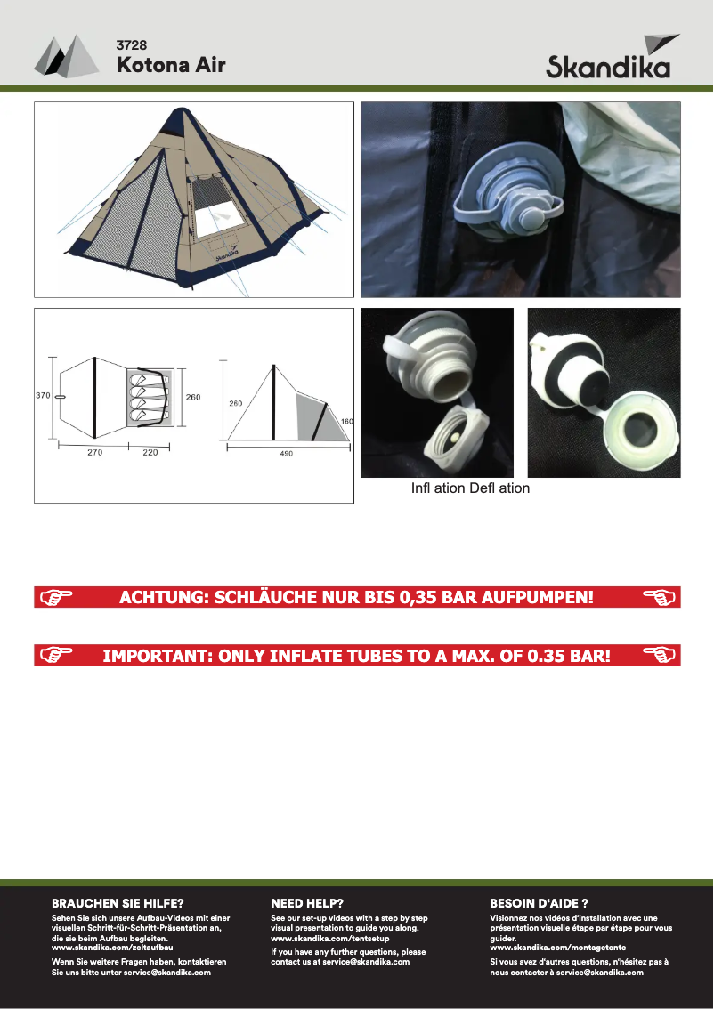 Image de la première page du manuel de l'appareil Kotona Air