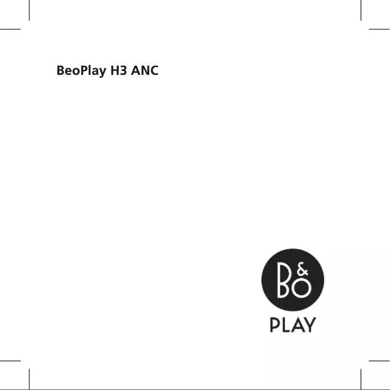 Image de la première page du manuel de l'appareil H3 BeoPlay ANC