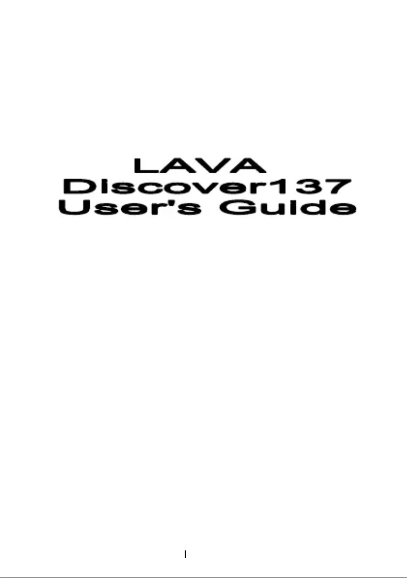 Page n°1 - Manuel utilisateur Lava Discover 137