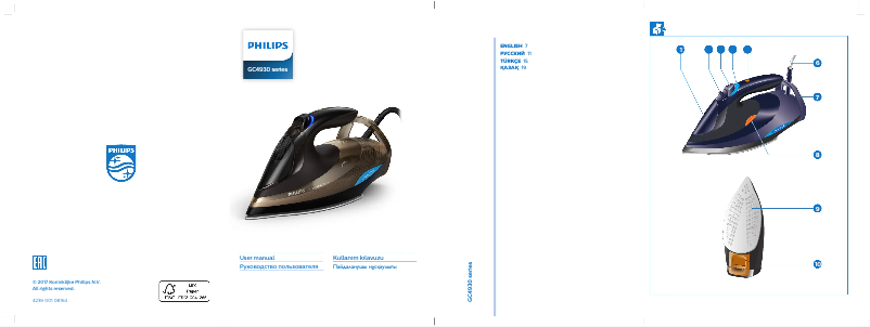 Page n°1 - Manuel utilisateur Philips Azur Advanced GC4939