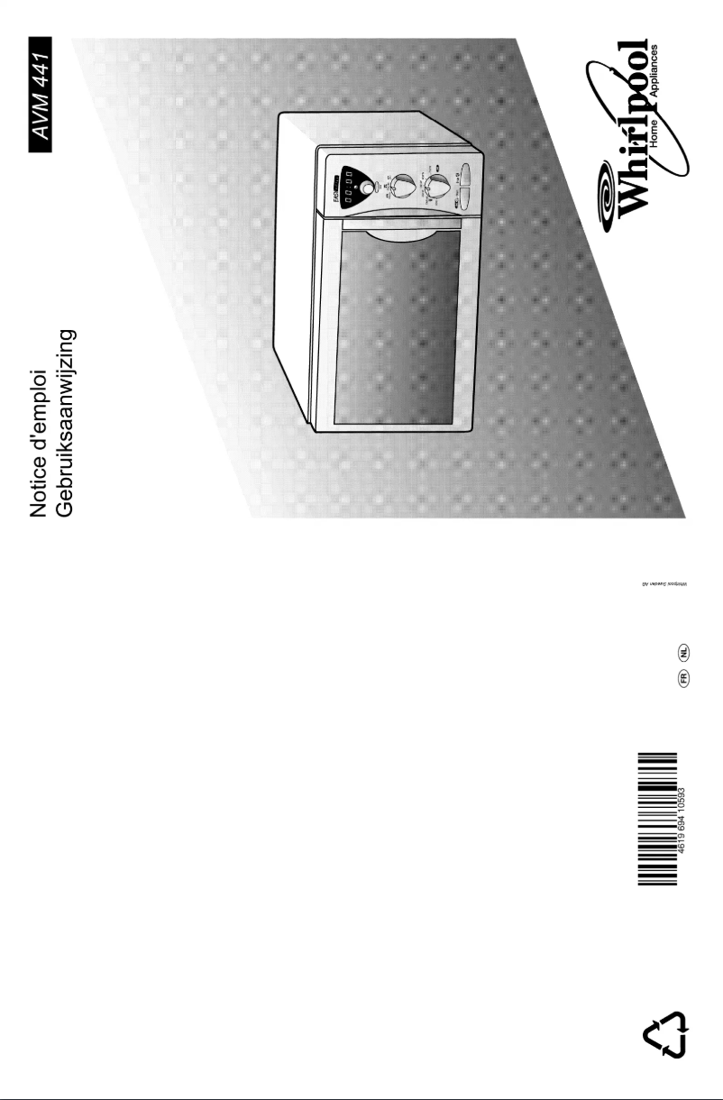 Página 1 del manual Manual de usuario Whirlpool AVM 441