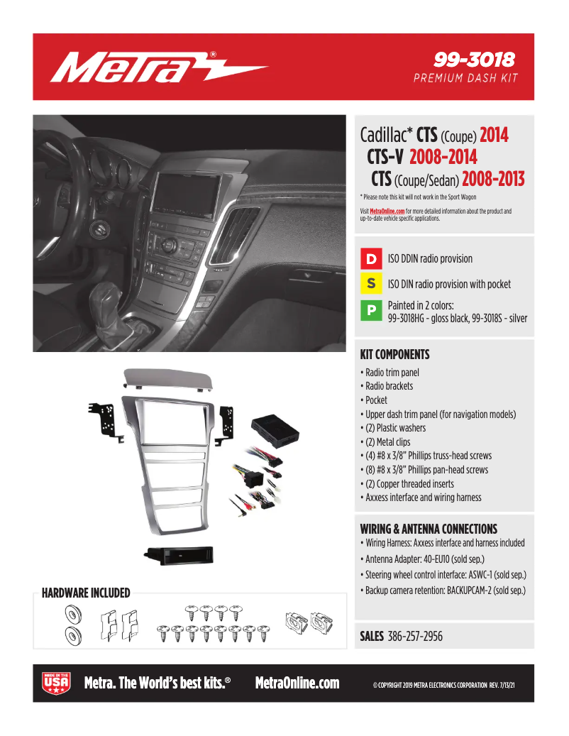 Page 1 de la notice Fiche technique AXESS 99-3018HG