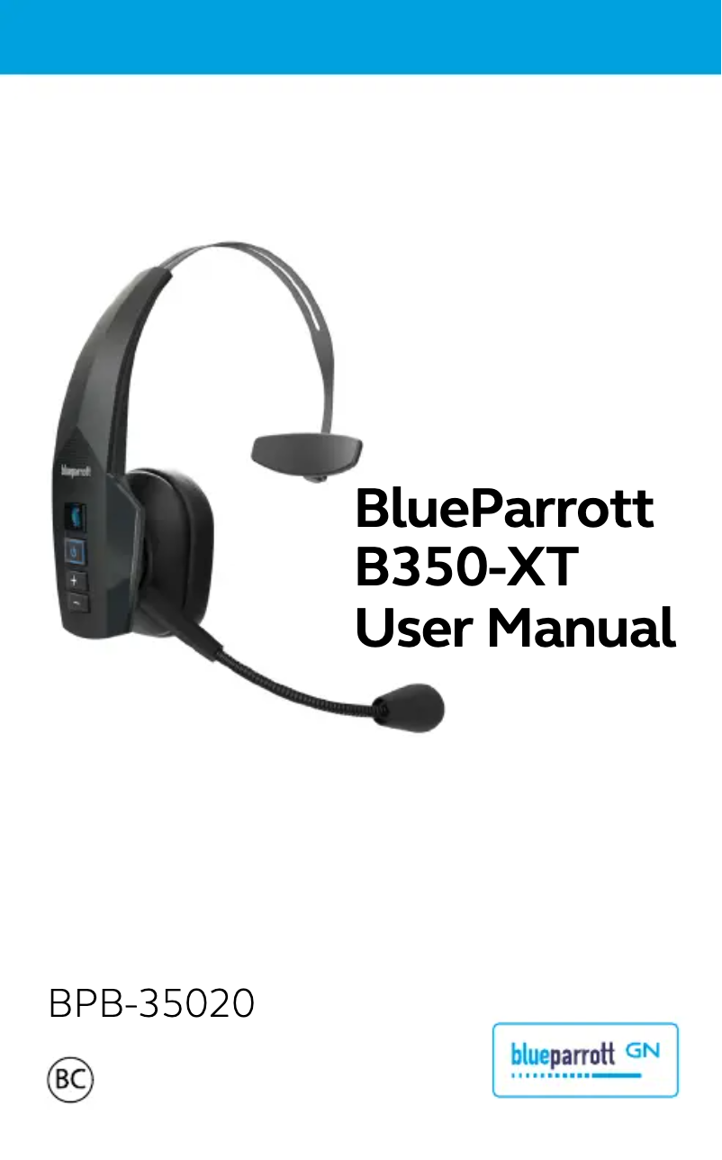 Page 1 de la notice Manuel utilisateur Jabra BlueParrott B350-XT