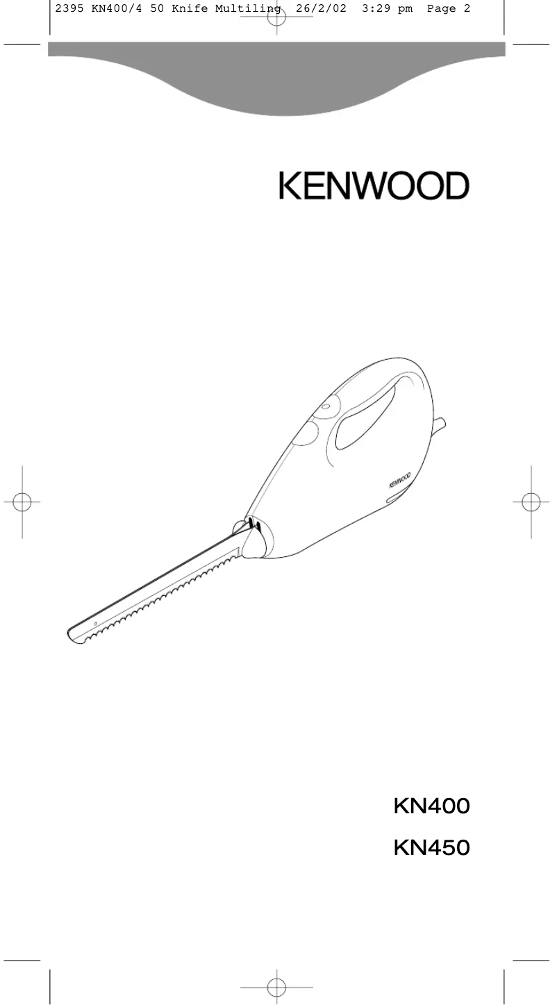 Page 1 de la notice Manuel utilisateur Kenwood KN450