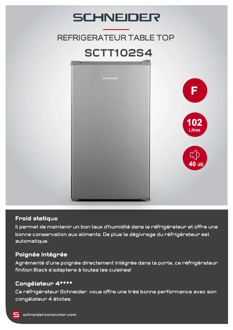 Image de la première page du manuel de l'appareil SCTT102S4