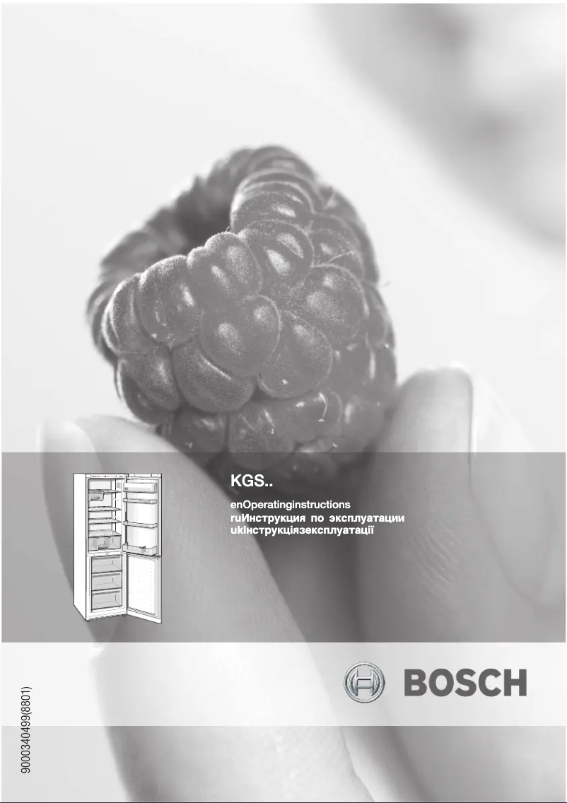 Page n°1 - Manuel utilisateur Bosch KGS 36Z26