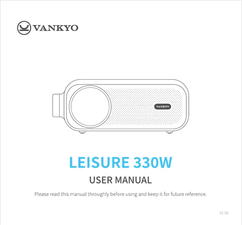 Page 1 de la notice Manuel utilisateur Vankyo Leisure 330W