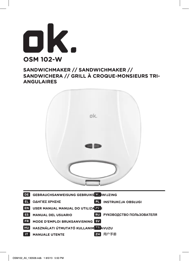 Página 1 del manual Manual de usuario OK OSM 102-W