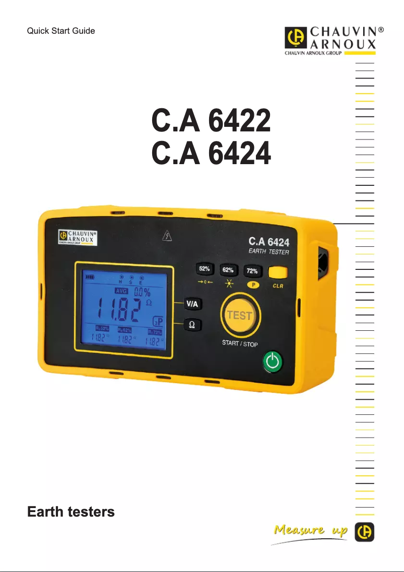 Image de la première page du manuel de l'appareil C.A 6424