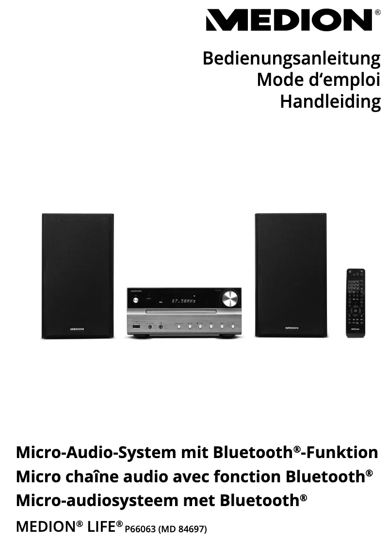 Page 1 de la notice Manuel utilisateur Medion LIFE P66063 (MD 84697)
