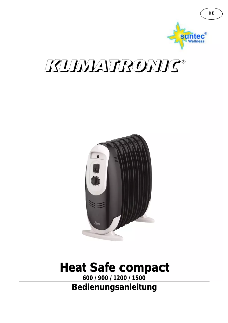 Page n°1 - Manuel utilisateur Suntec Heat Safe compact 1500