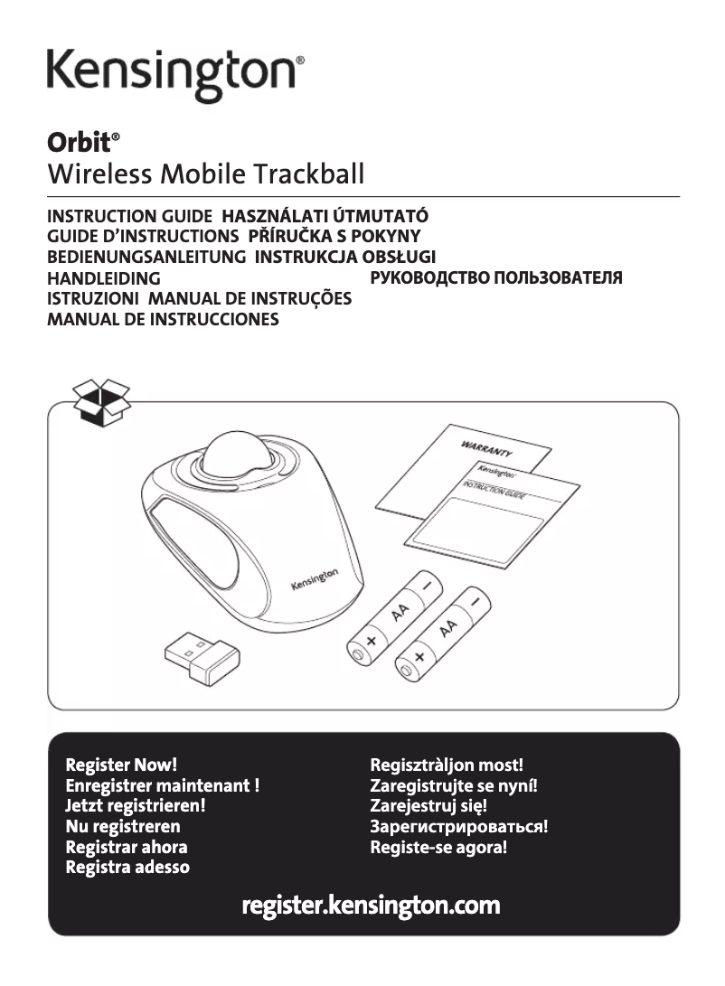 Page n°1 - Manuel utilisateur Kensington Orbit Trackball