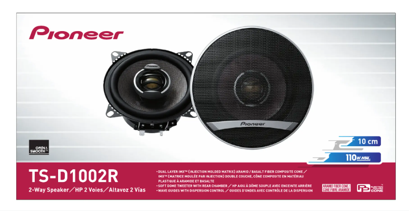 Page 1 de la notice Manuel utilisateur Pioneer TS-D1002R