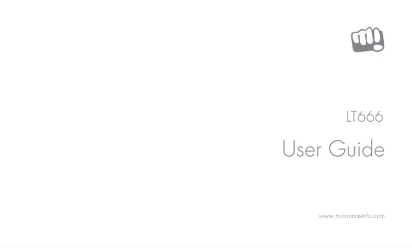 Page 1 de la notice Manuel utilisateur Micromax LT666 Canvas