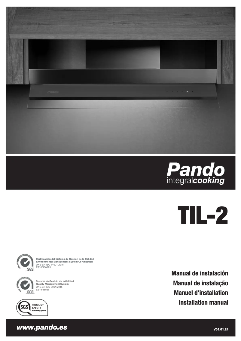 Page 1 de la notice Manuel utilisateur Pando TIL-2