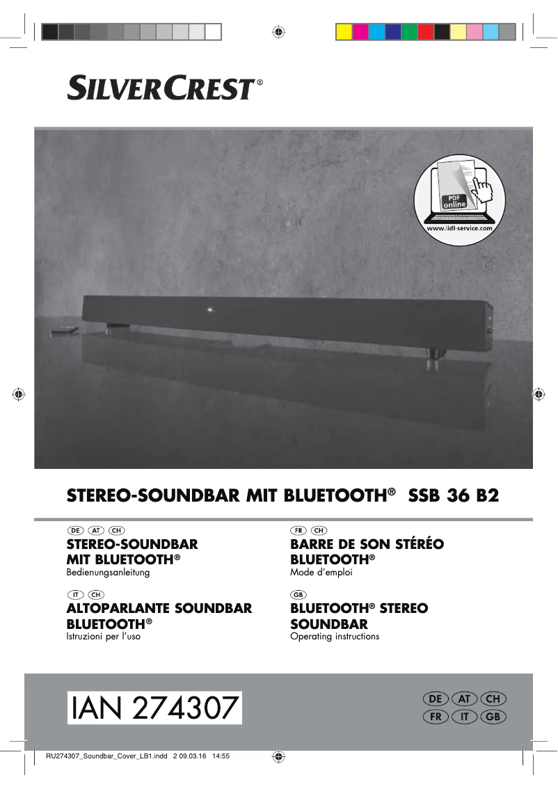 Image de la première page du manuel de l'appareil SSB 36 B2