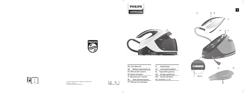 Image de la première page du manuel de l'appareil PerfectCare Performer GC8721