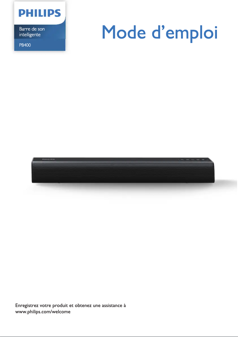 Page 1 de la notice Manuel utilisateur Philips TAPB400
