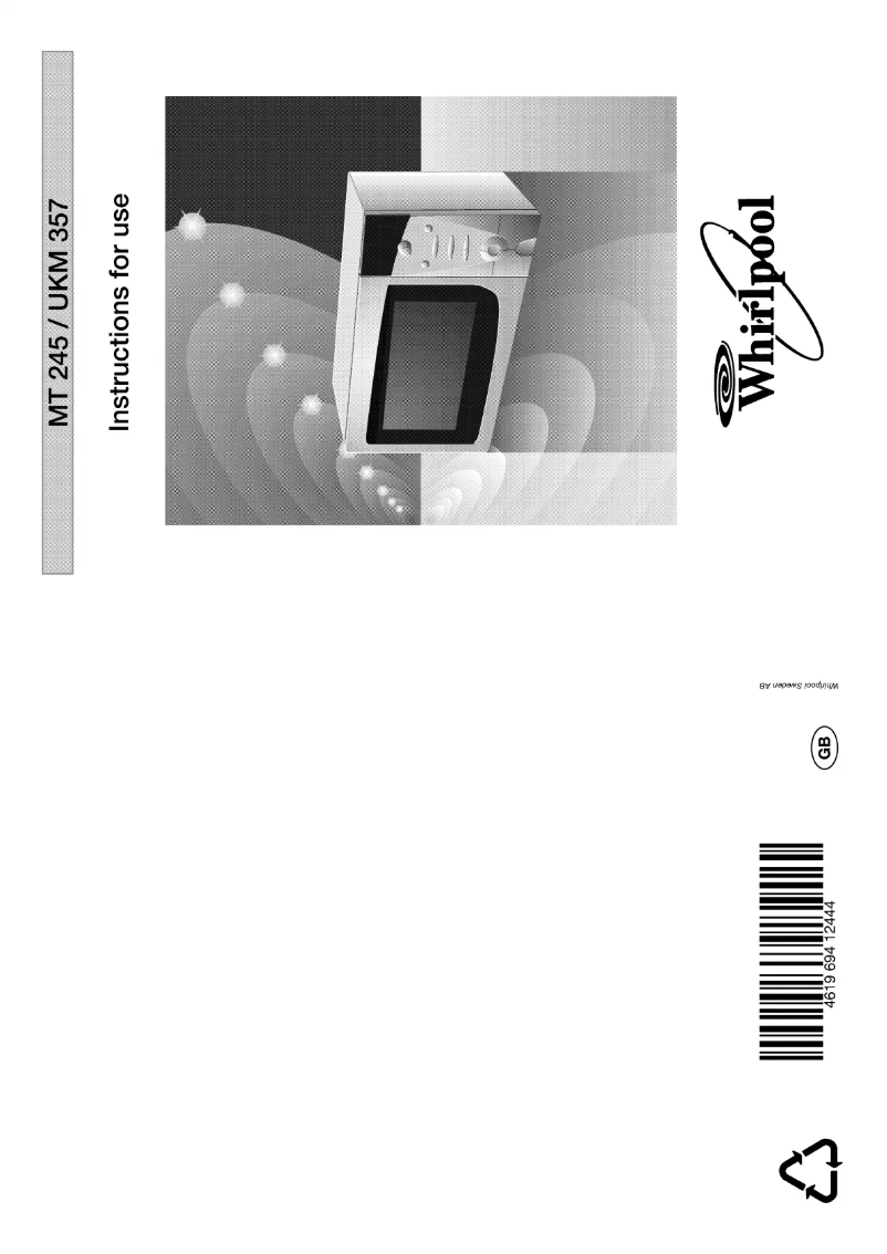 Imagen de la primera página del manual del dispositivo MT 245