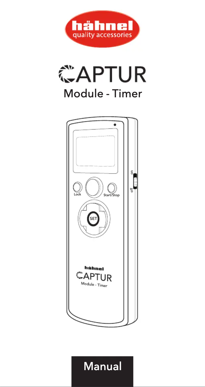 Image de la première page du manuel de l'appareil Captur Module - Timer