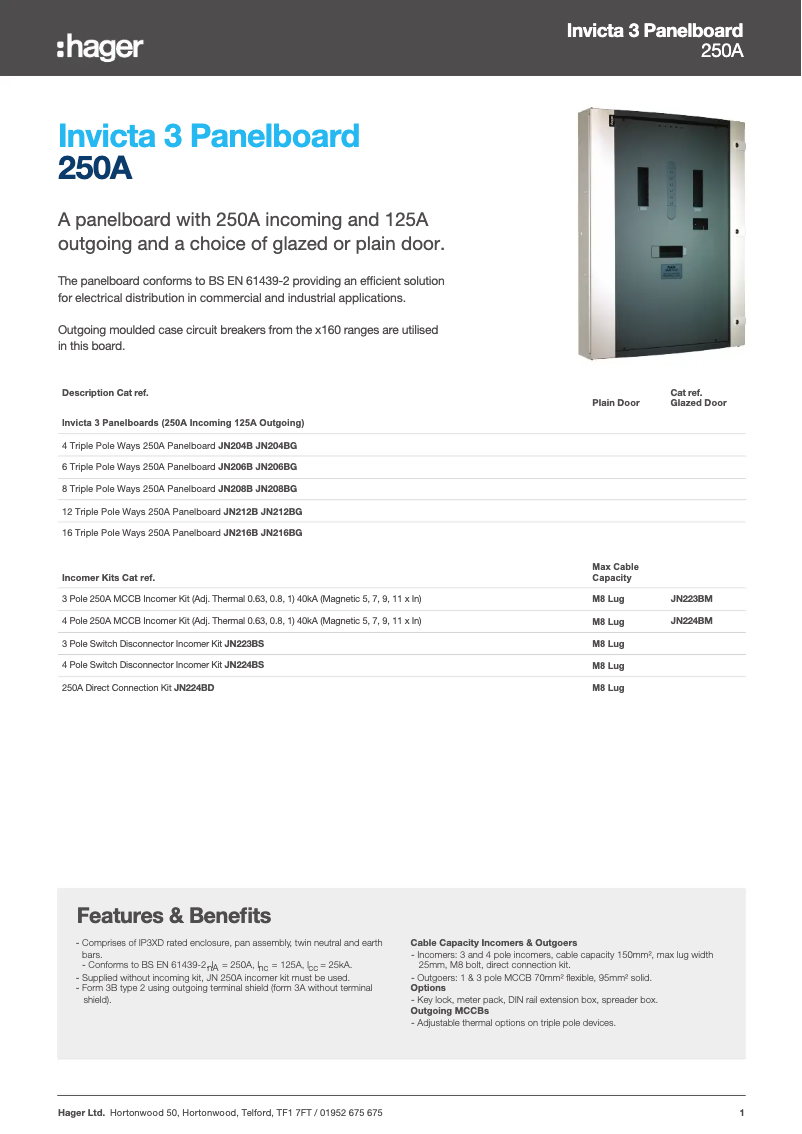 Page n°1 - Manuel utilisateur Hager JN206BE