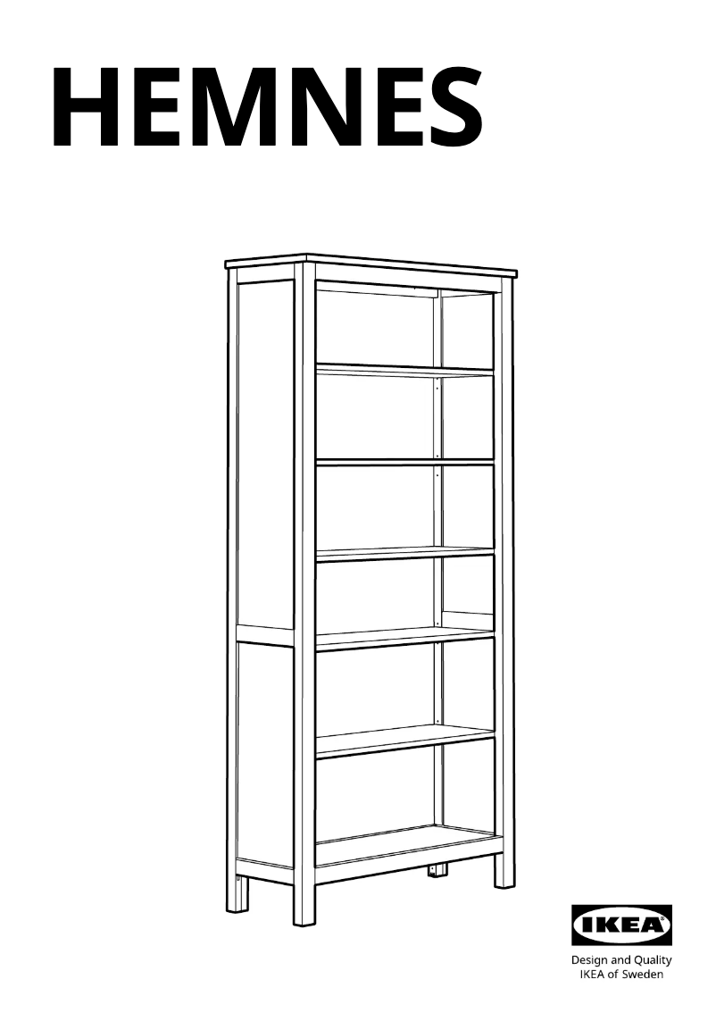 Page 1 de la notice Manuel utilisateur Ikea HEMNES 003.528.94