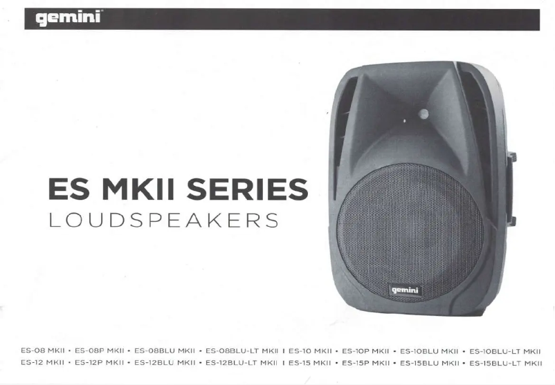 Page n°1 - Manuel utilisateur Gemini ES-12P