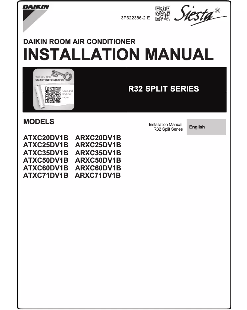 Page n°1 - Manuel utilisateur Daikin ARXC71DV1B