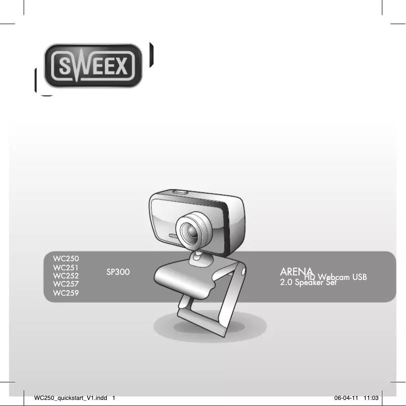 Page 1 de la notice Manuel utilisateur Sweex WC252