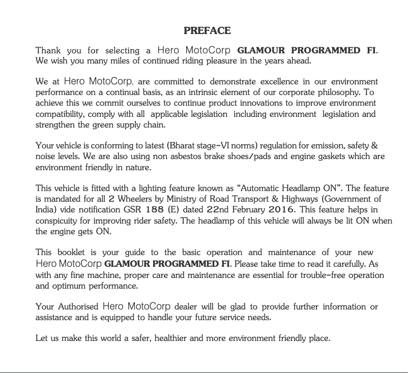 Página 1 del manual Manual de usuario Hero Glamour (2021)