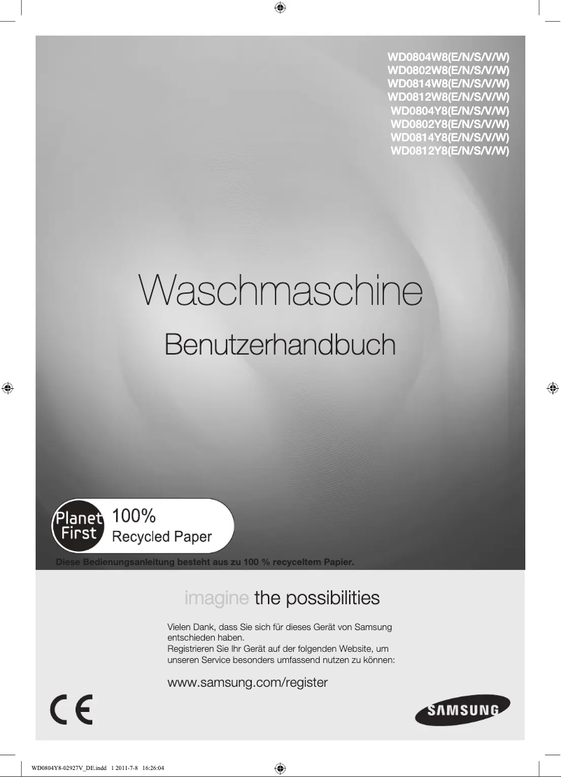 Image de la première page du manuel de l'appareil WD0802Y