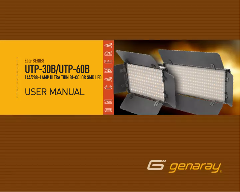 Page n°1 - Manuel utilisateur Genaray Ultra Thin UTP-30B