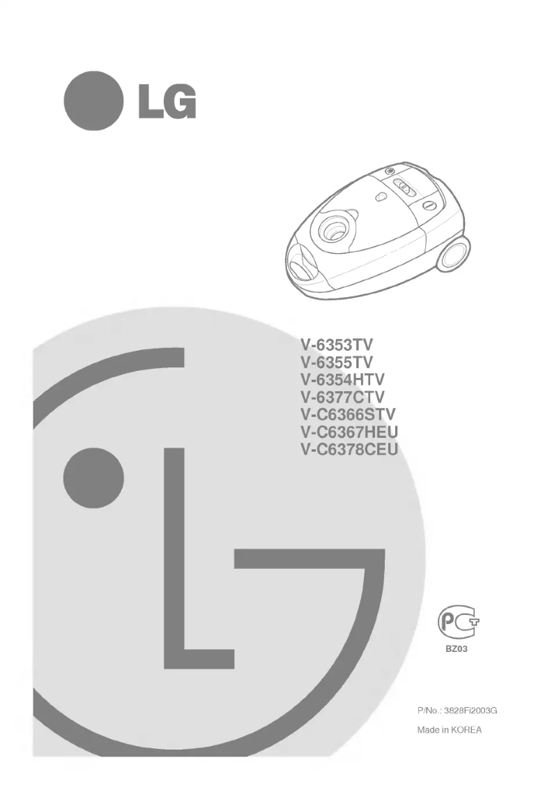 Image de la première page du manuel de l'appareil V-C6367HEU