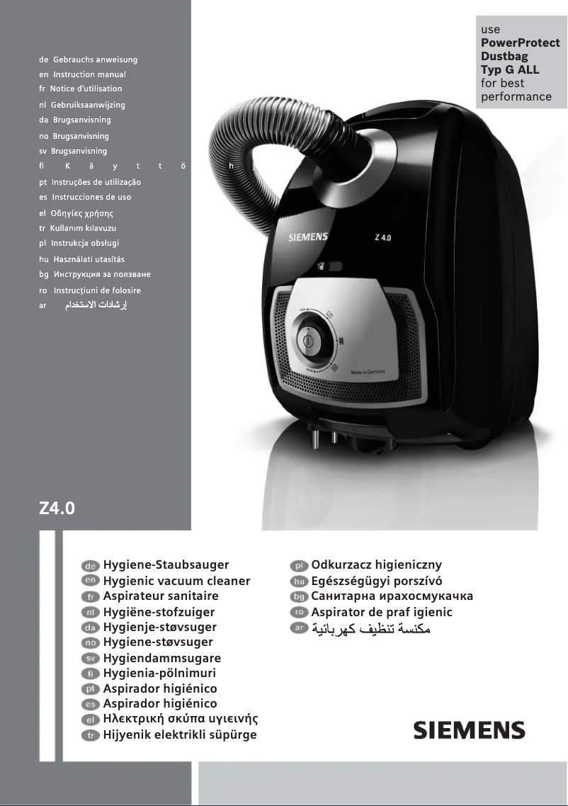 Image de la première page du manuel de l'appareil VSZ4G232M1