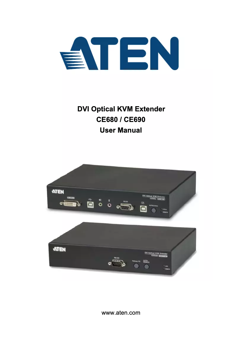 Page n°1 - Manuel utilisateur ATen CE690-AT-G