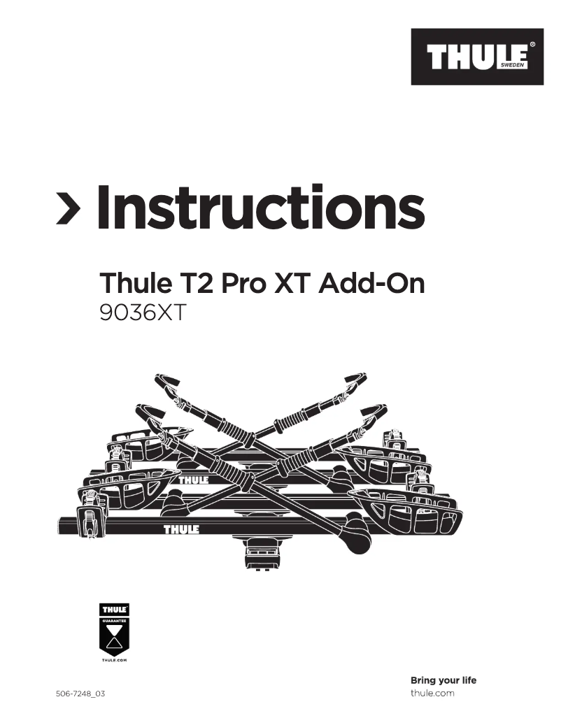 Image de la première page du manuel de l'appareil T2 Pro XT 9036XT