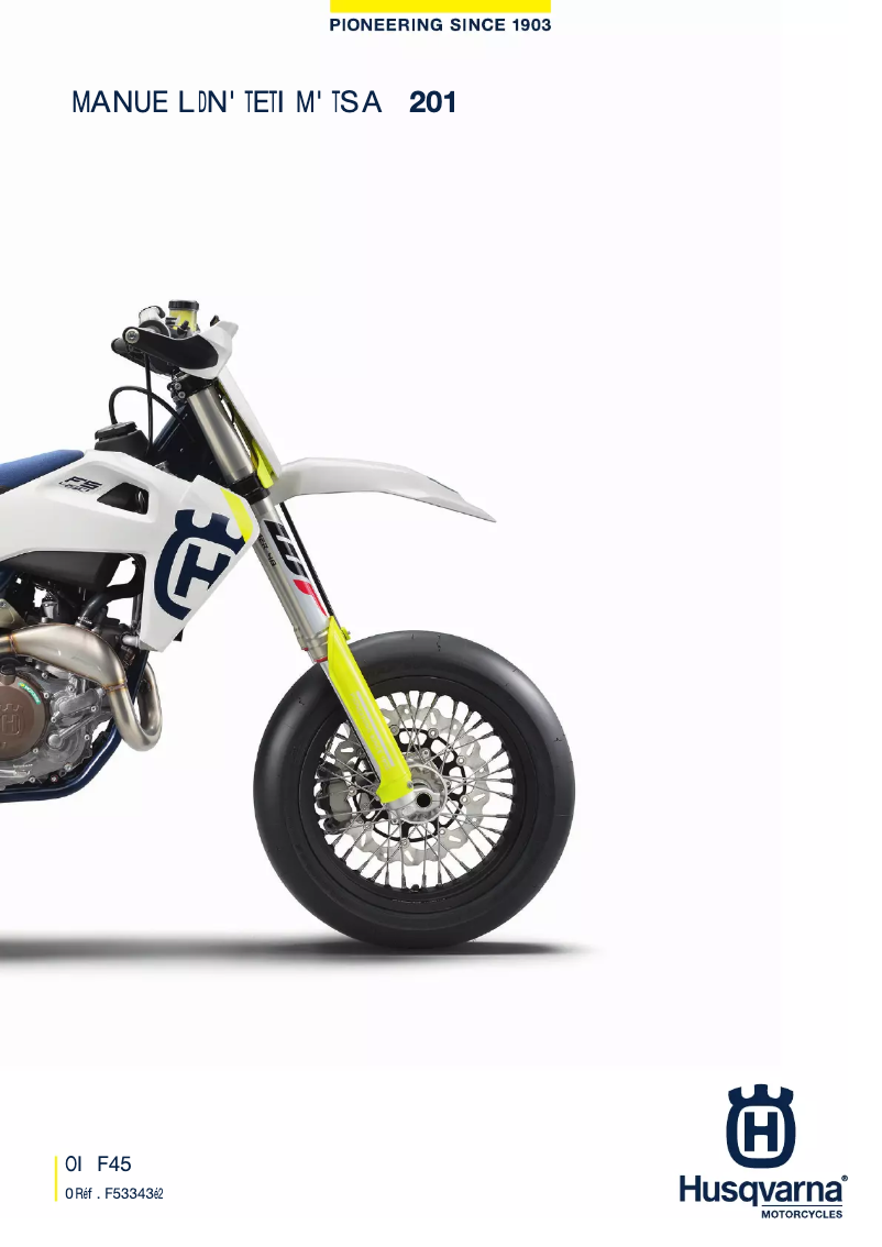 Image de la première page du manuel de l'appareil FS 450 (2019)