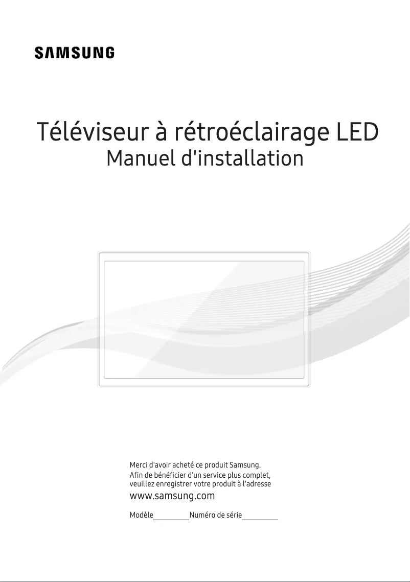 Page 1 de la notice Mode d'emploi Samsung HG49EE590HK