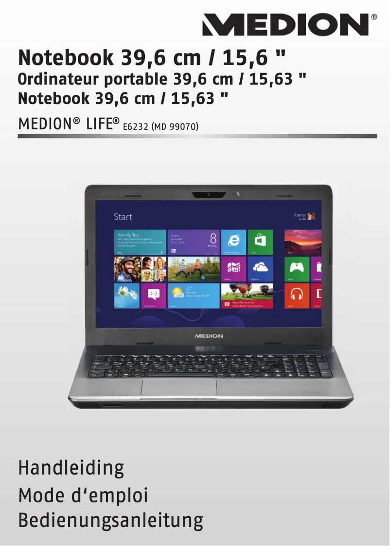 Page 1 de la notice Manuel utilisateur Medion LIFE E6232 MD 99070
