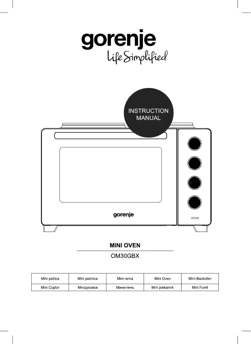 Image de la première page du manuel de l'appareil OM30GBX