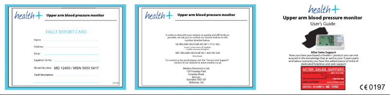 Page 1 de la notice Manuel utilisateur Medion MD 12450