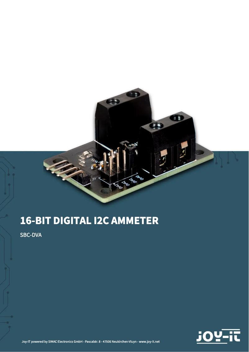Página 1 del manual Manual de usuario Joy-It SBC-DVA